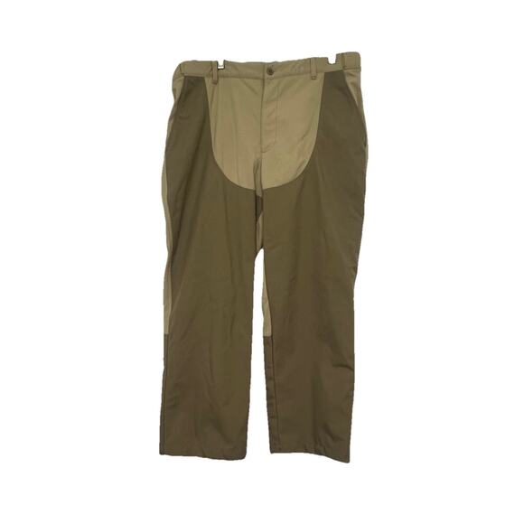 LL Bean Pants Mens 38x28* Beige Field Upland Hunting Double Knee Brush Pants - Picture 1 of 16